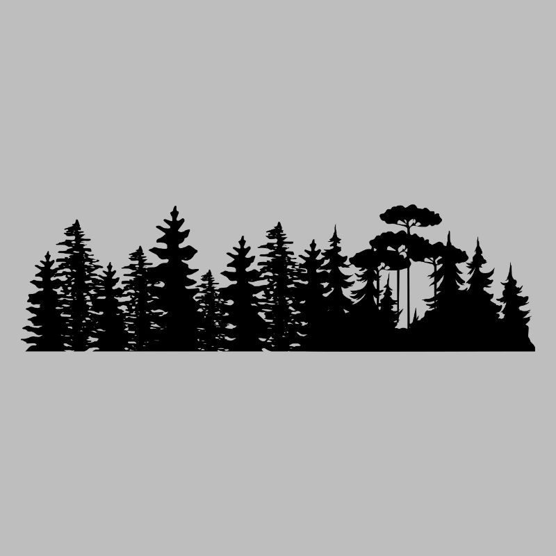 Conception de silhouettes de paysage forestier