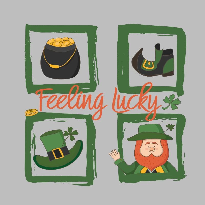 Sei glücklich - feeling lucky St. Patricks day