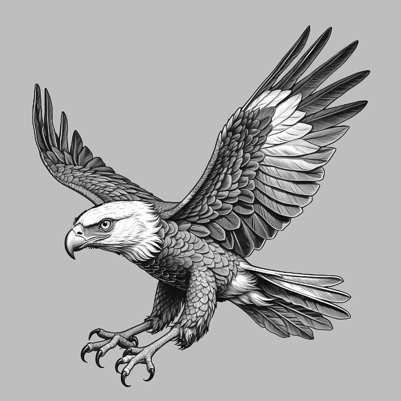 Aigle volant, Graphique