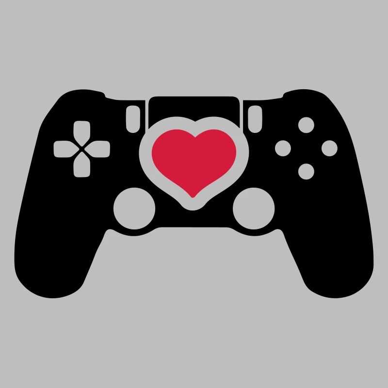 gamer controller herz liebe