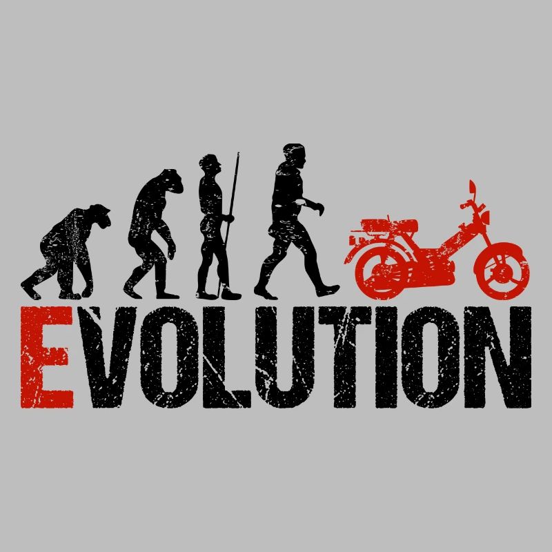 Mofa Vehicle Evolution Funny for Moped Drivers