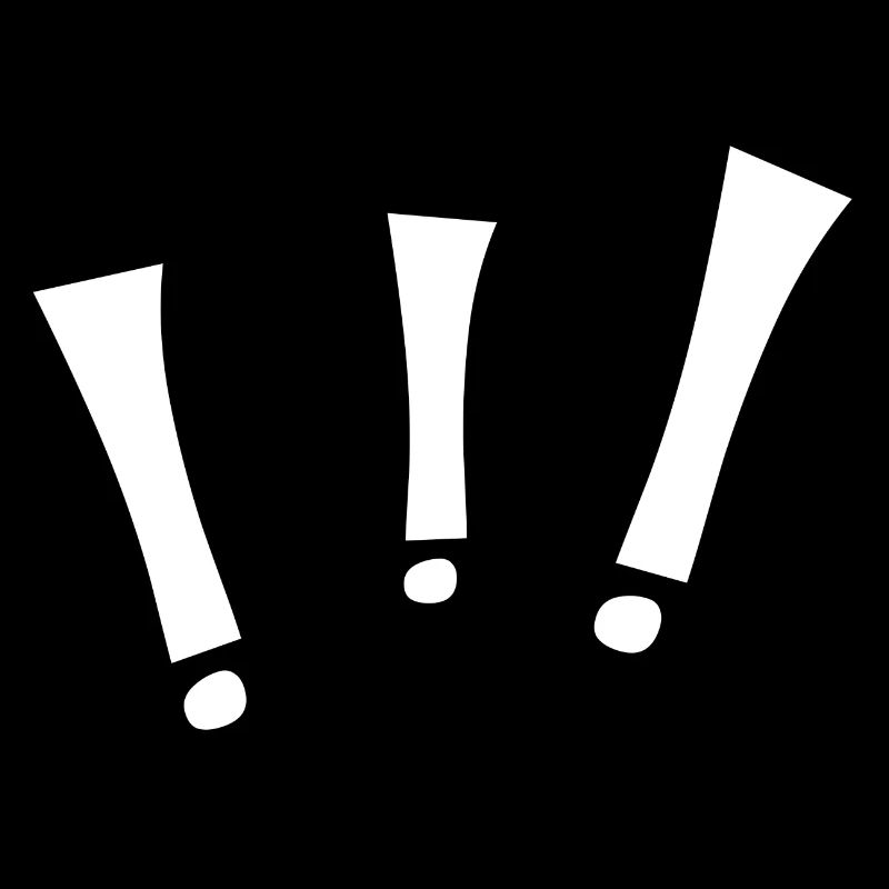 Trois points d’exclamation