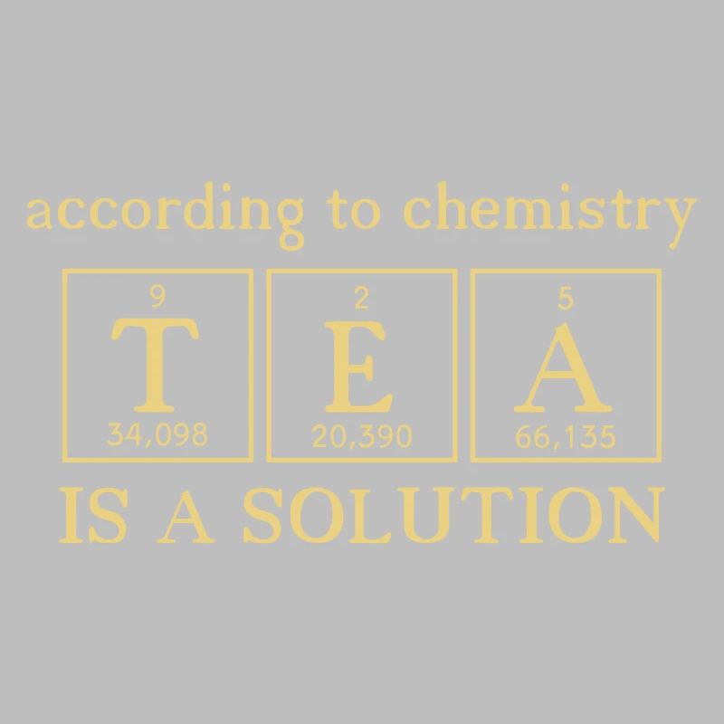 Tea is a solution - teabag chemistry elements