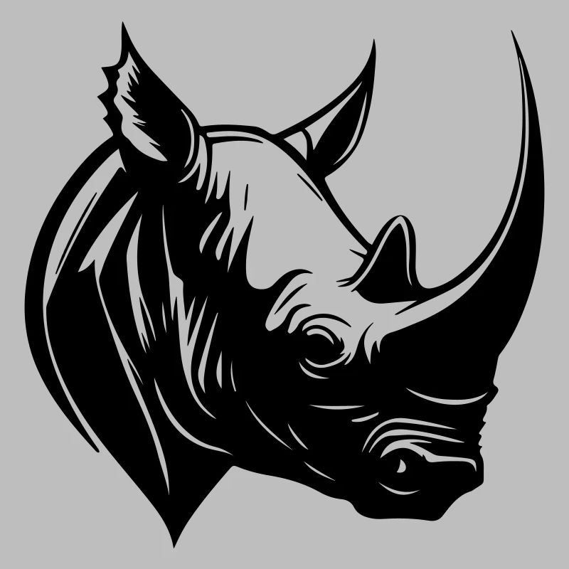 Tête d’animal de rhinocéros