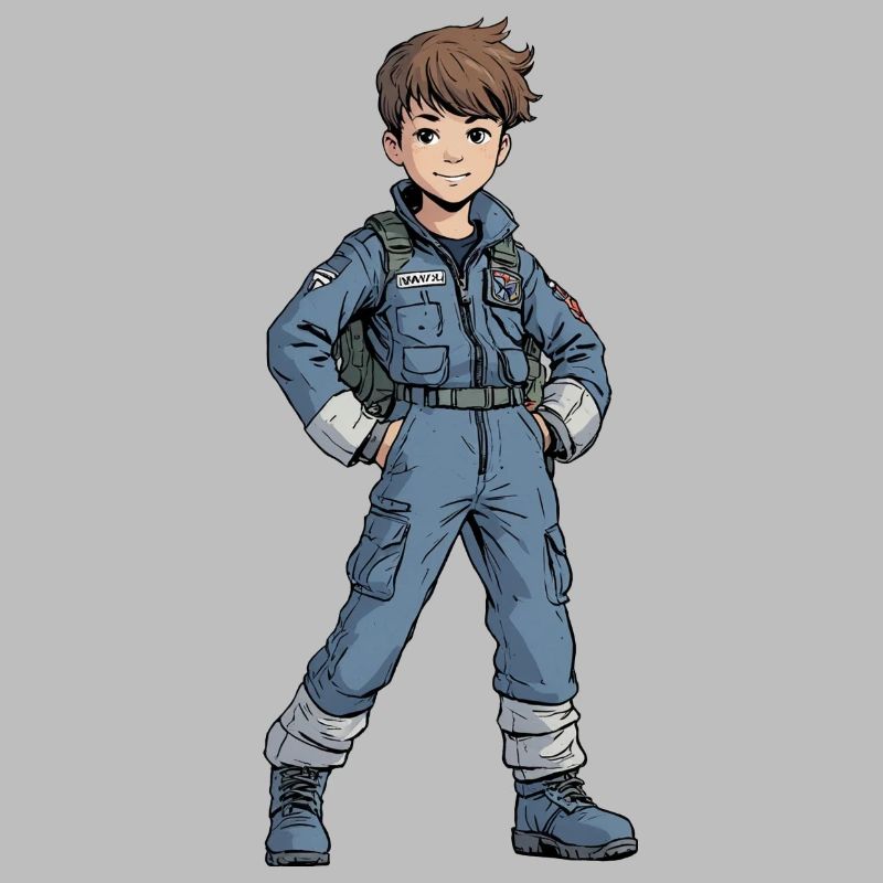 Vintage Comic Fighter Pilot
