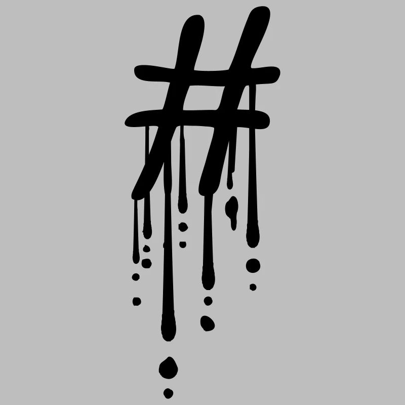 Hashtag Graffiti Drop
