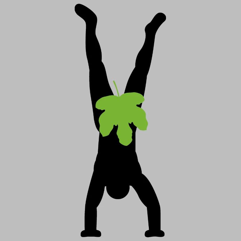 Adam does handstand