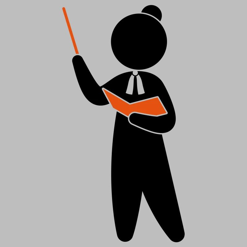 Ein Lehrer oder Professor schult sein Publikum