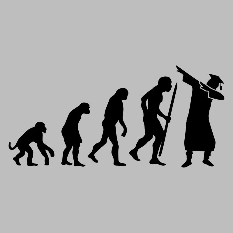 Evolution dab dabbing graduation college student