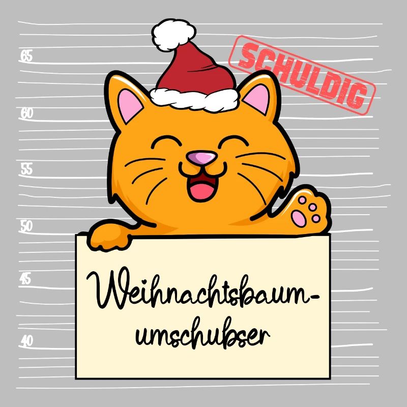 Weihnachtsbaum Umschubser Katze