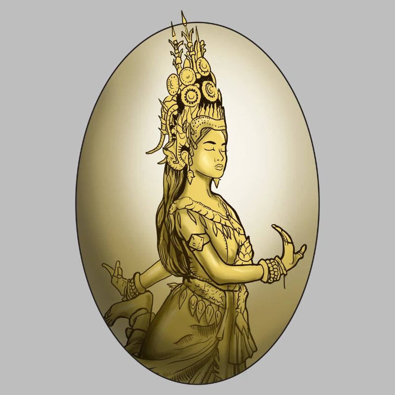 Cambodia Tradition Dance Khmer Apsara I Gift