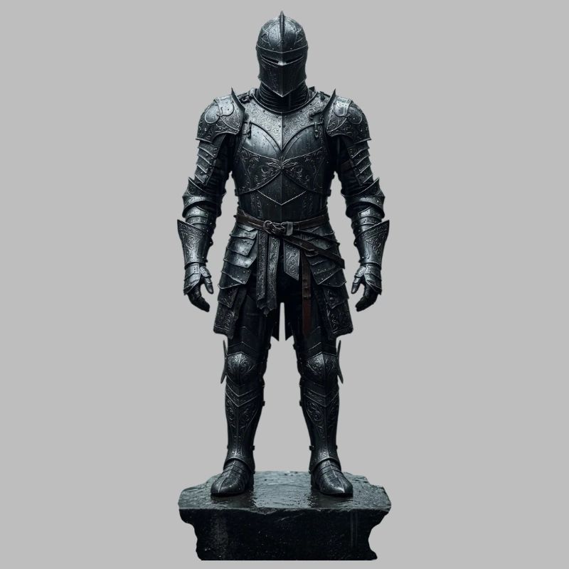 Dark Knight Armor Krieger-Silhouette