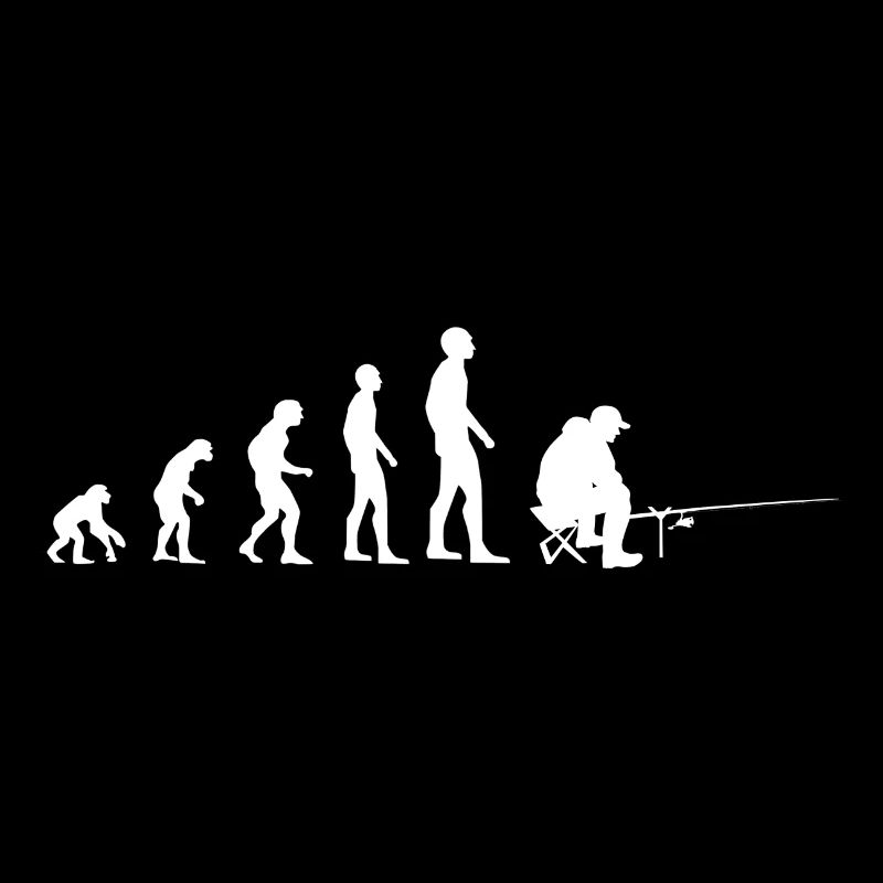 Pêche pêche cadeau évolution pêcheur pêcheur