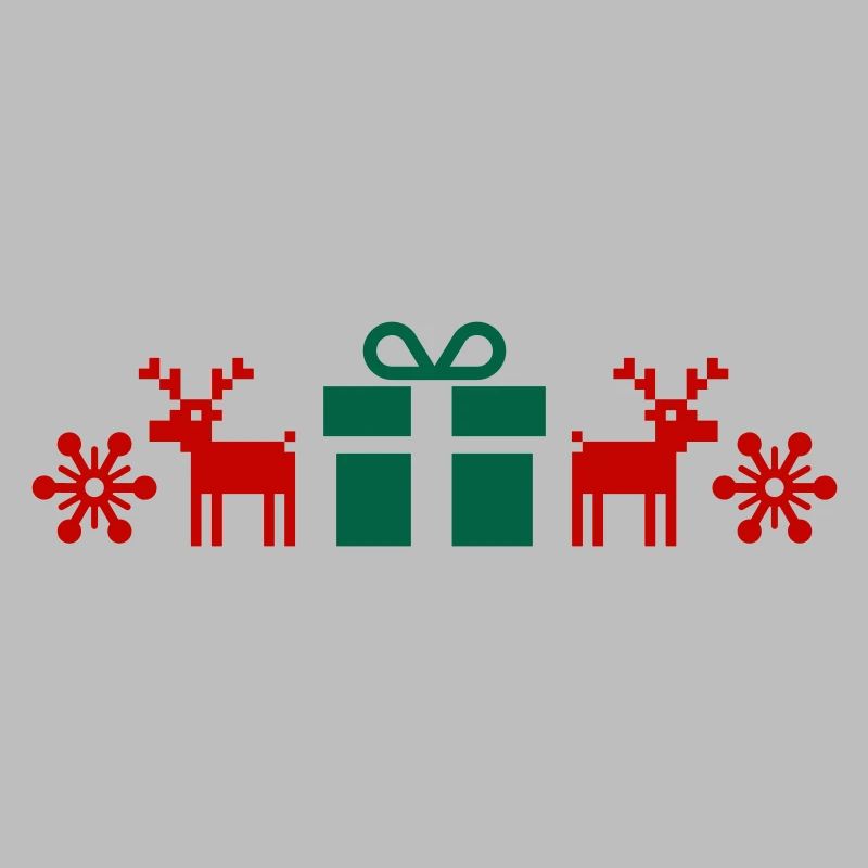 Norwegian Pattern, Christmas, Gift, Moose, Text