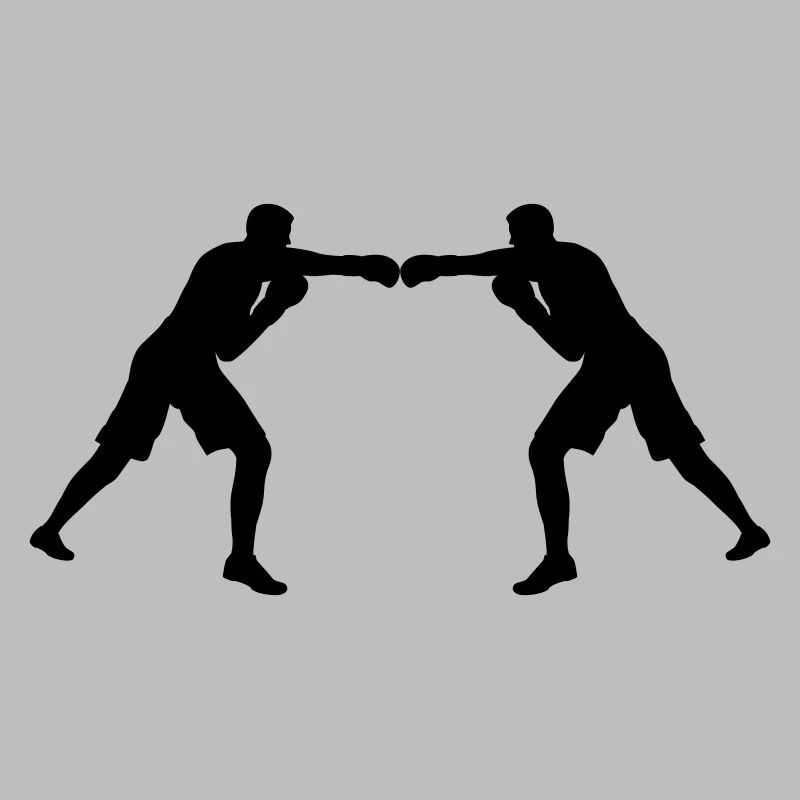 L’unité par les couleurs ! Deux figurines de boxe colorées dans le Gle