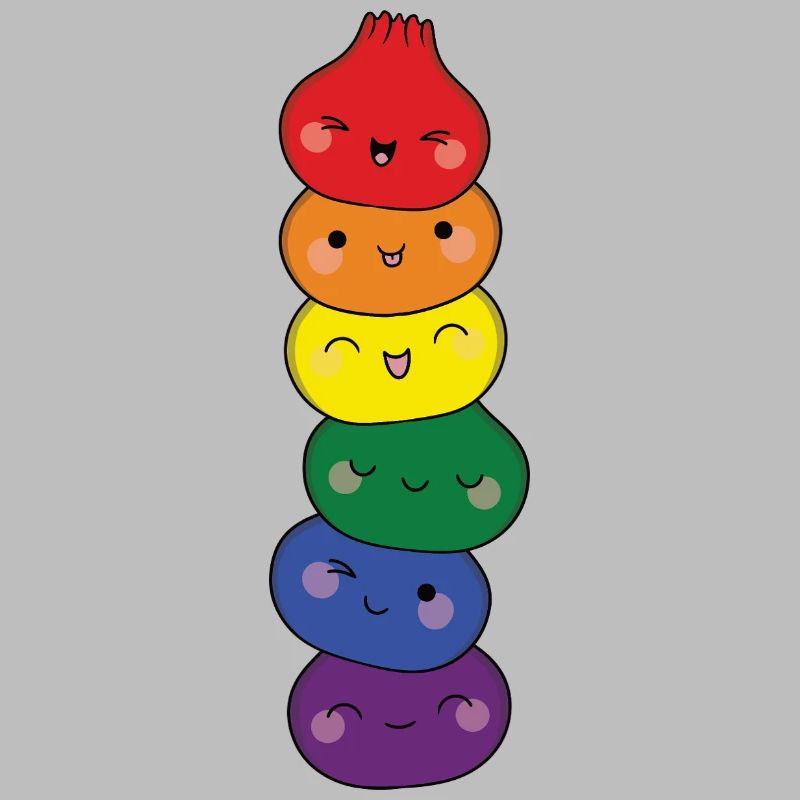 Dumpling Turm Regenbogen LGTBQ Pride Dim Sum
