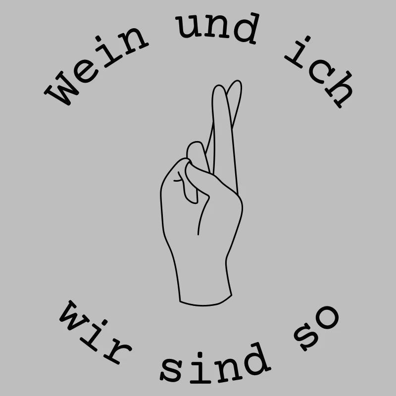 Wein und ich wir sind so - Freunde | Geschenkidee