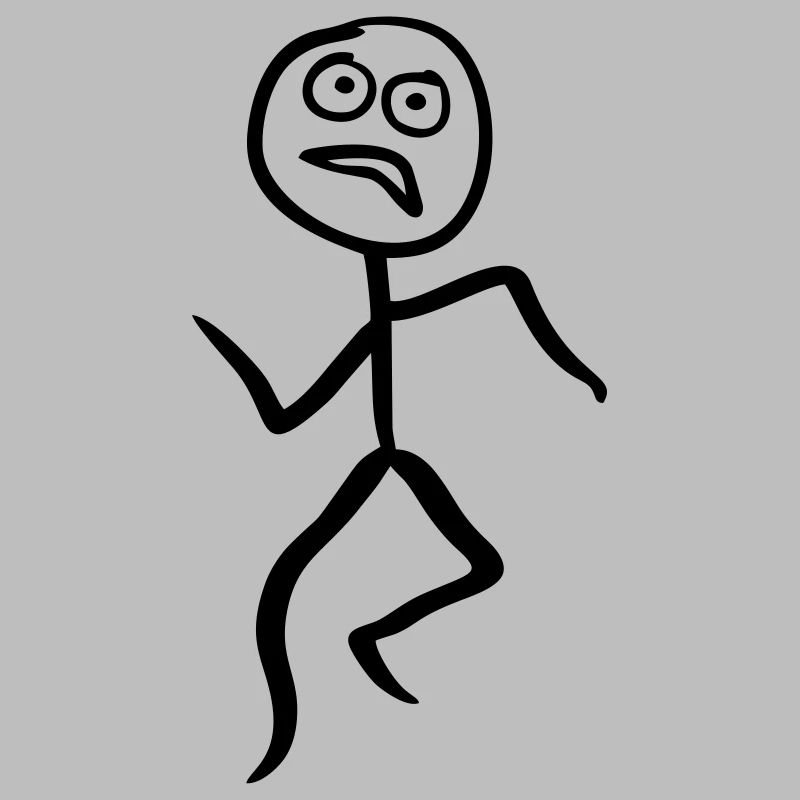 Running stick figure, running, runner