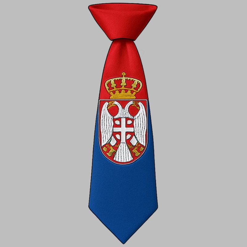 Cravate Serbie – Conception du drapeau