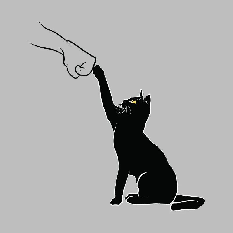 Schwarzer Katzenfauststoß