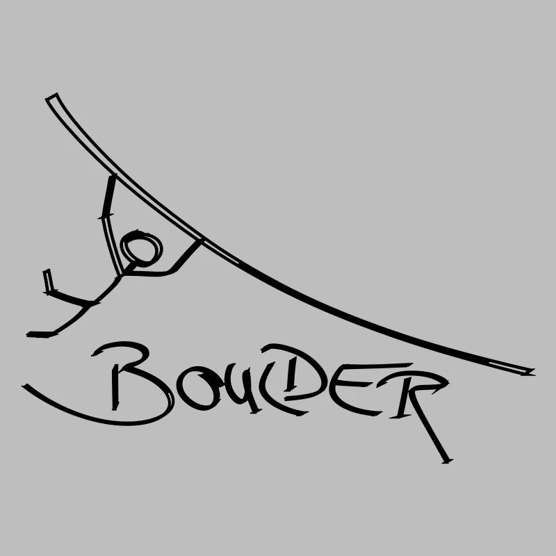 Boulder Boulder Stick Figure Grimpeur Grimpeur