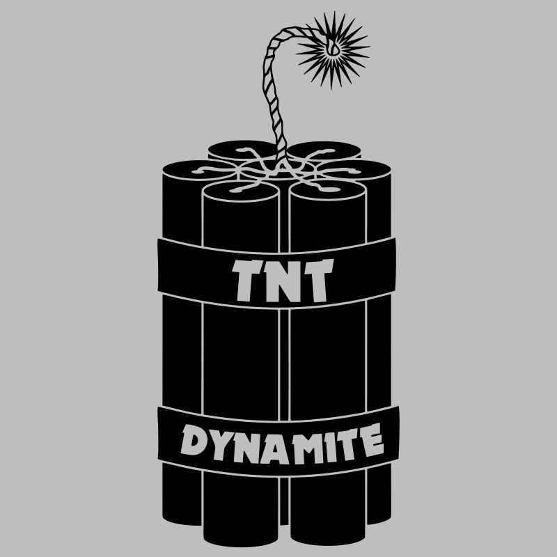 Seven burning dynamite sticks