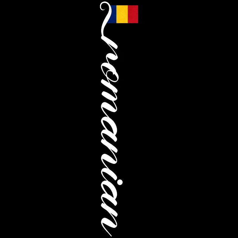 Drapeau de la Roumanie Lignes Silhouette Roumanie
