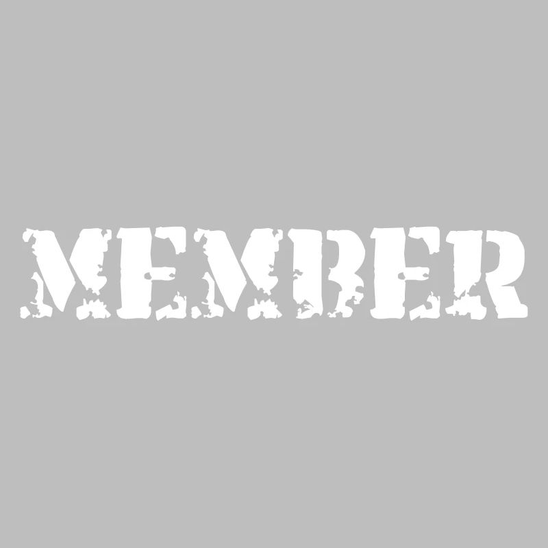 Member retro Vector Design