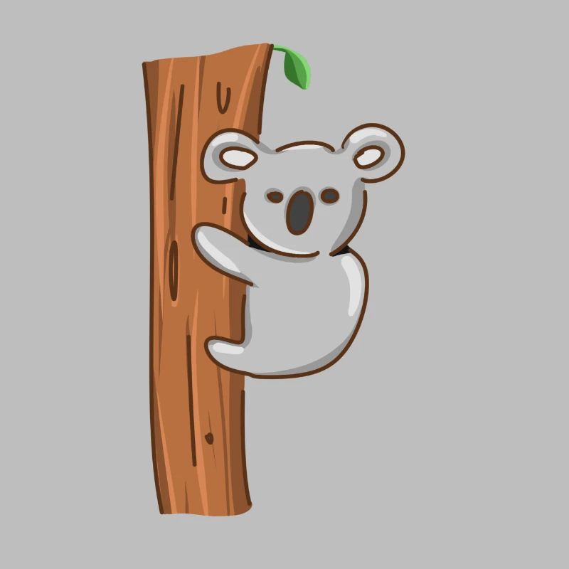 Koala Tier Baum klettern symbol