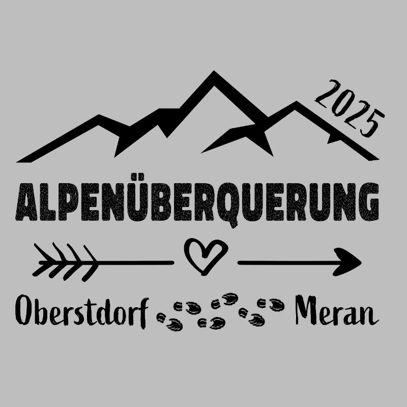 Alpenüberquerung 2025 Oberstdorf Meran E5 Geschenk