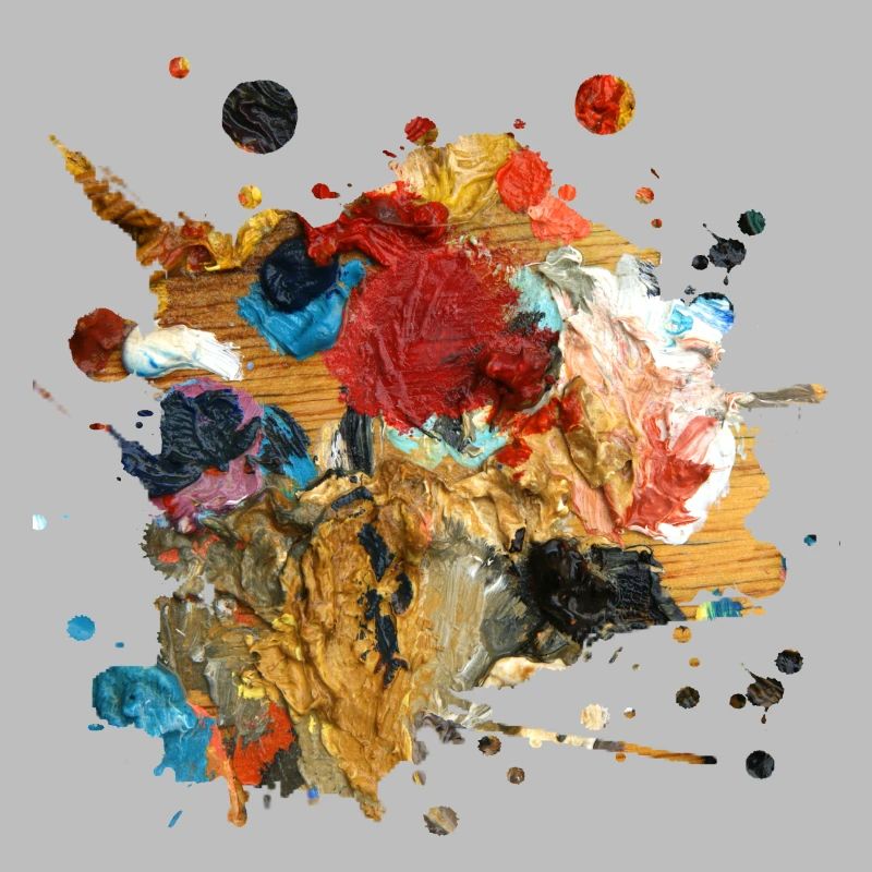 Farbkleckse oder Kunstwerk