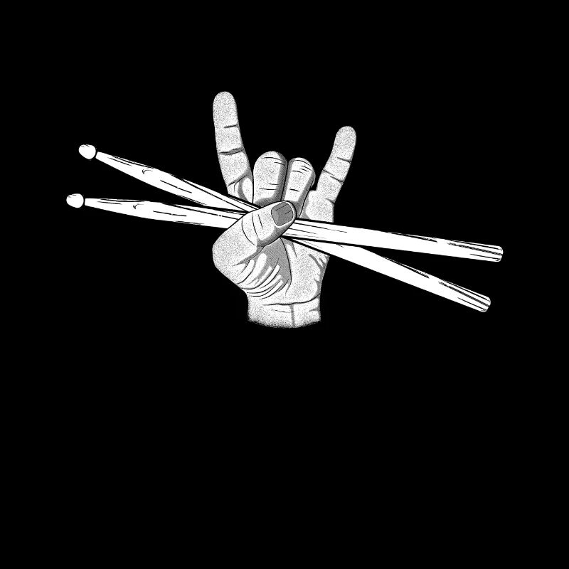 Drummer Devils Horn Drummsticks Schlagzeug