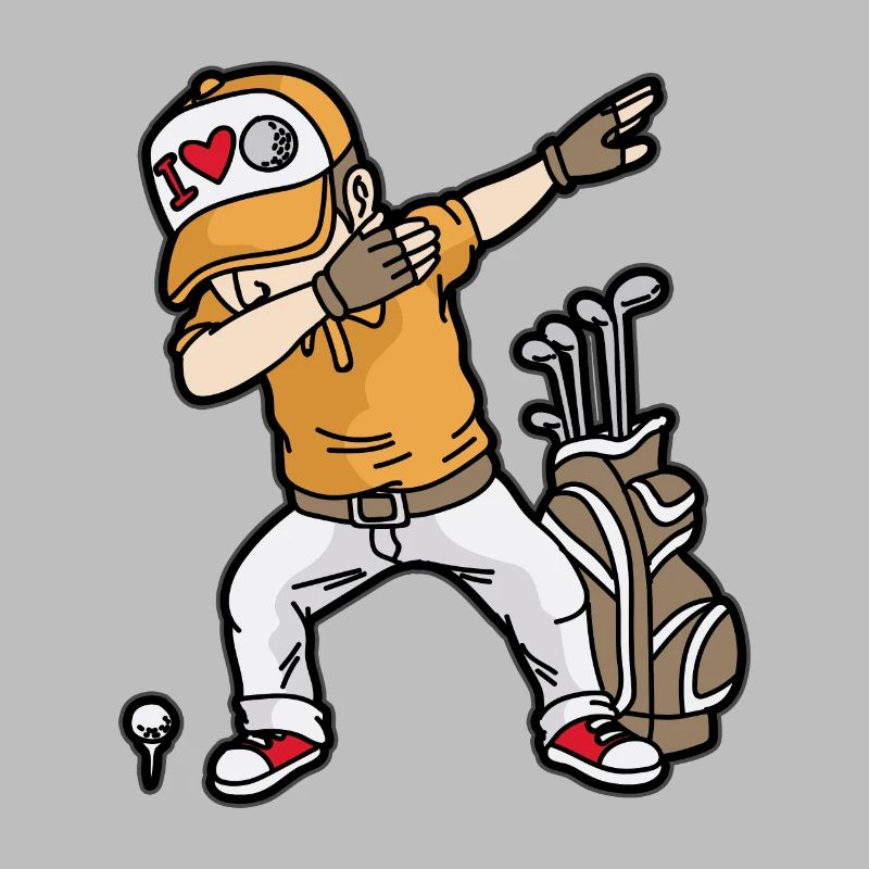 DABBING GOLFER Golf Player Minigolf Golf Course