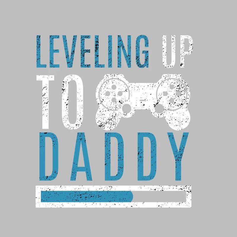 Daddy Level Up Werdender Vater Eltern Kinder Gamer