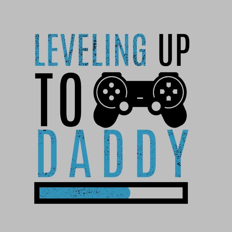 Daddy Level Up Werdender Vater Eltern Kinder Gamer