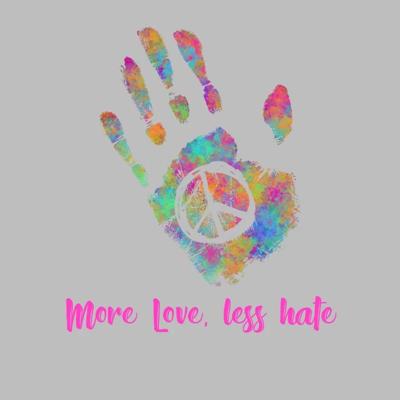 More Love Less Hate Hippie