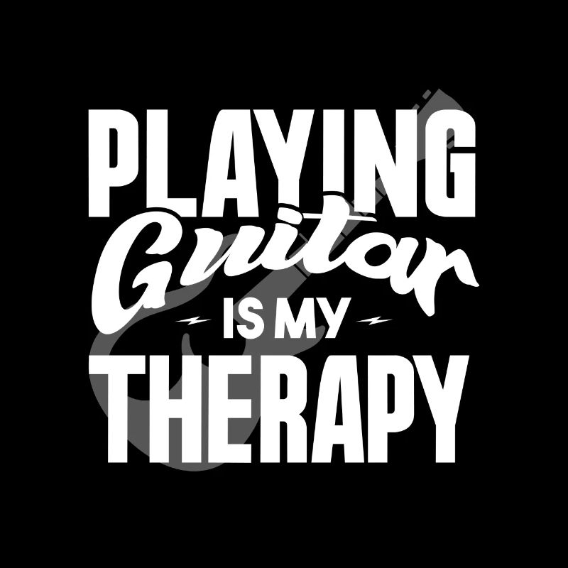 Playing the guitar is my therapy