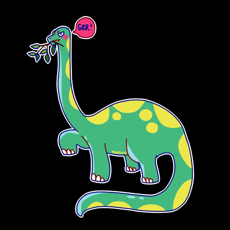 Dinosaurier hat schlechte Laune