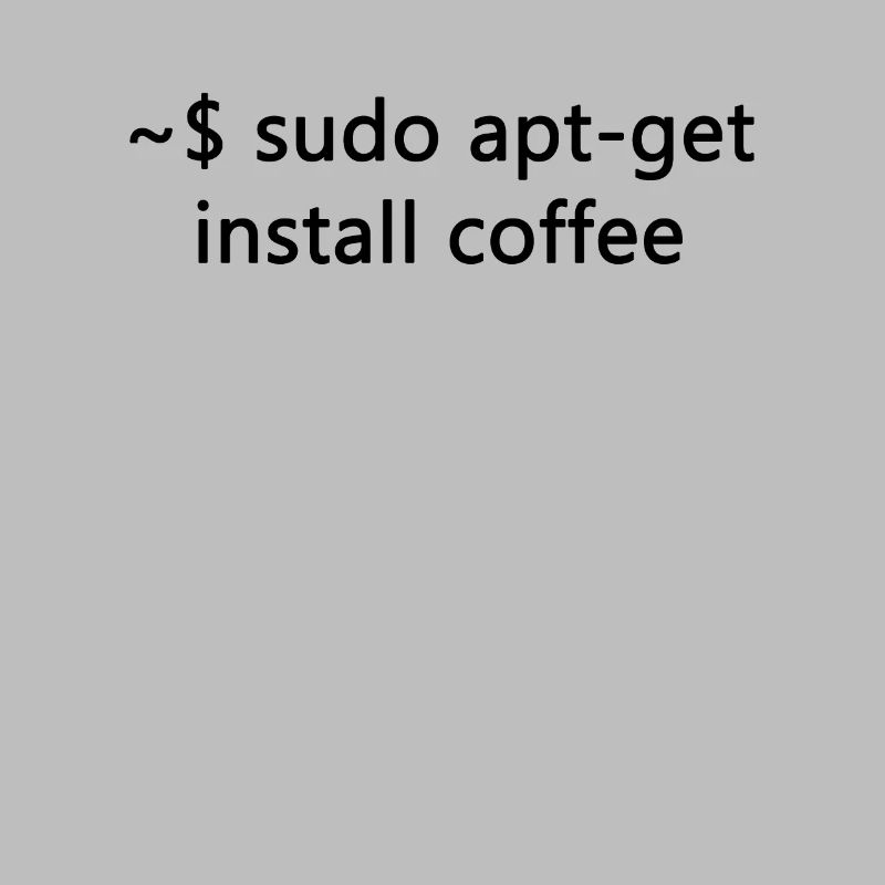 sysadmin linux sudo apt-get coffee programmer