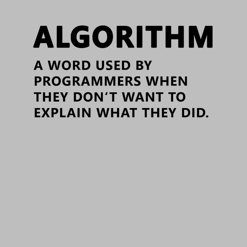 Définition de l’algorithme du programmeur