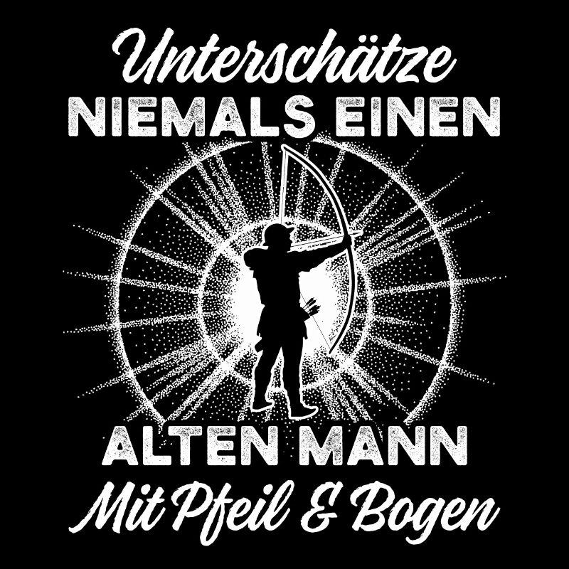 Bogenschießen Bogenschütze Alter Mann Pfeil Bogen