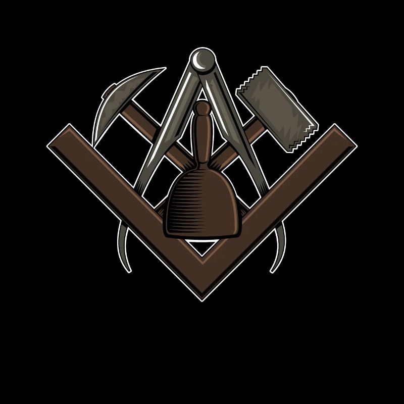 Cadeau de crête de guilde de tailleur de pierre