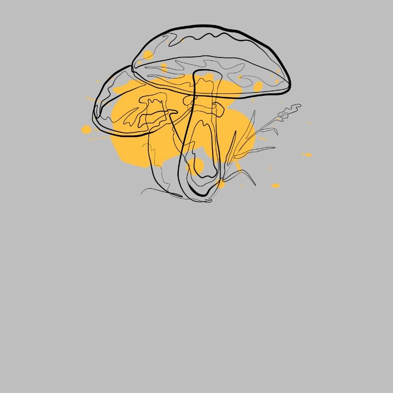 Mushroom | one line drawing