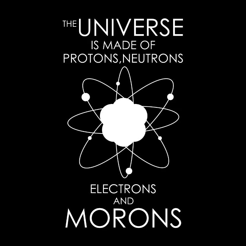 Protons neutrons idiots d'électrons