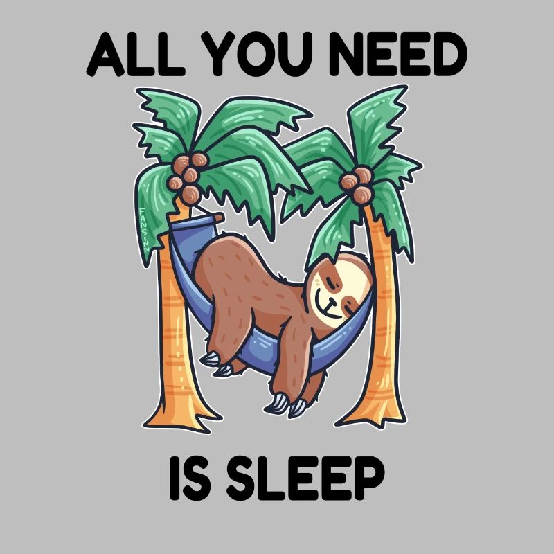Sloth hammock sleeping