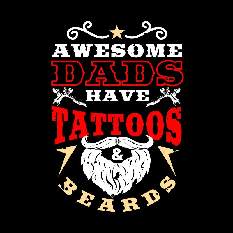 Dad beard tattoos