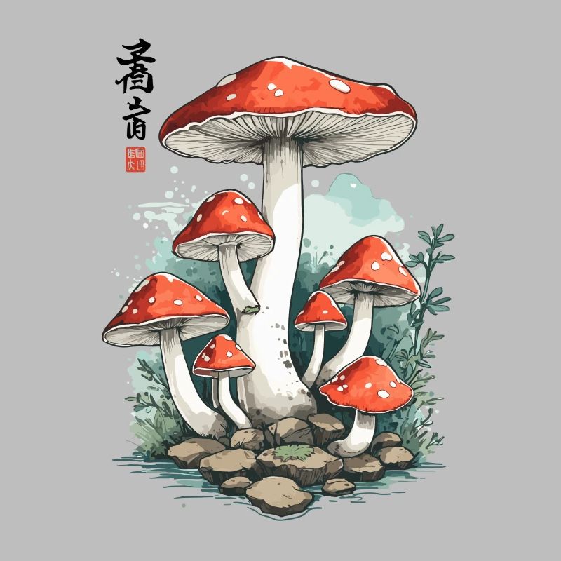Magic Toadstool Japan Cottagecore Design