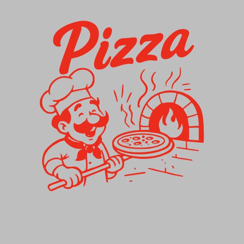 Pizza Maker Retro Design