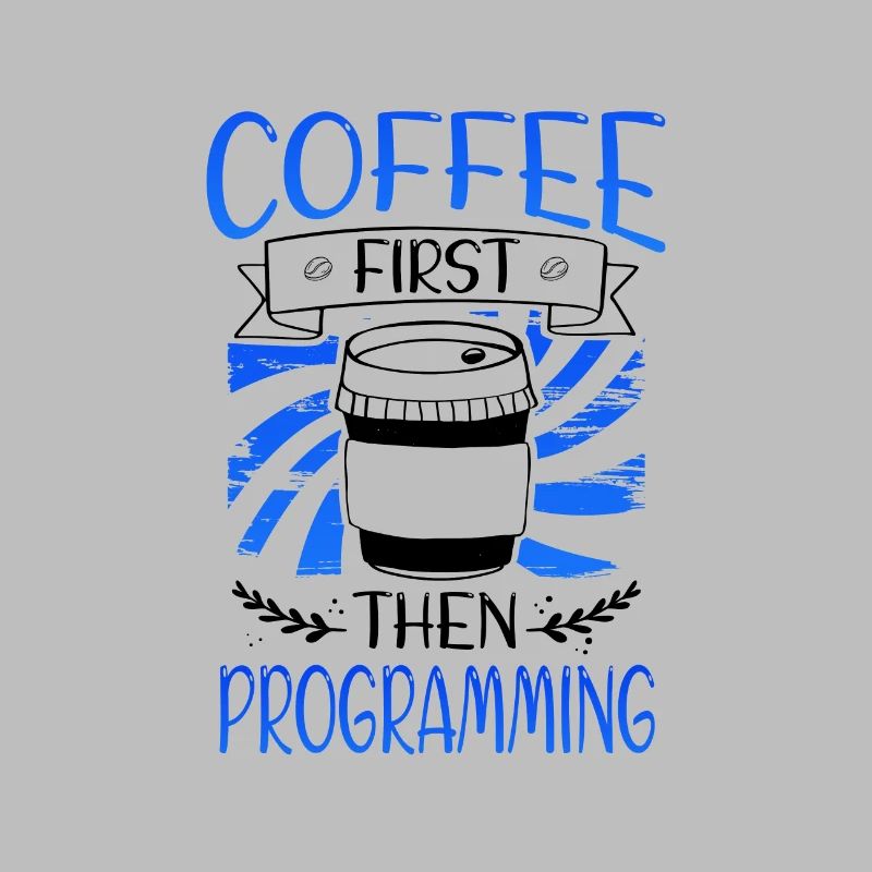 Programmierer Geschenkkaffee zuerst dann Programmierung