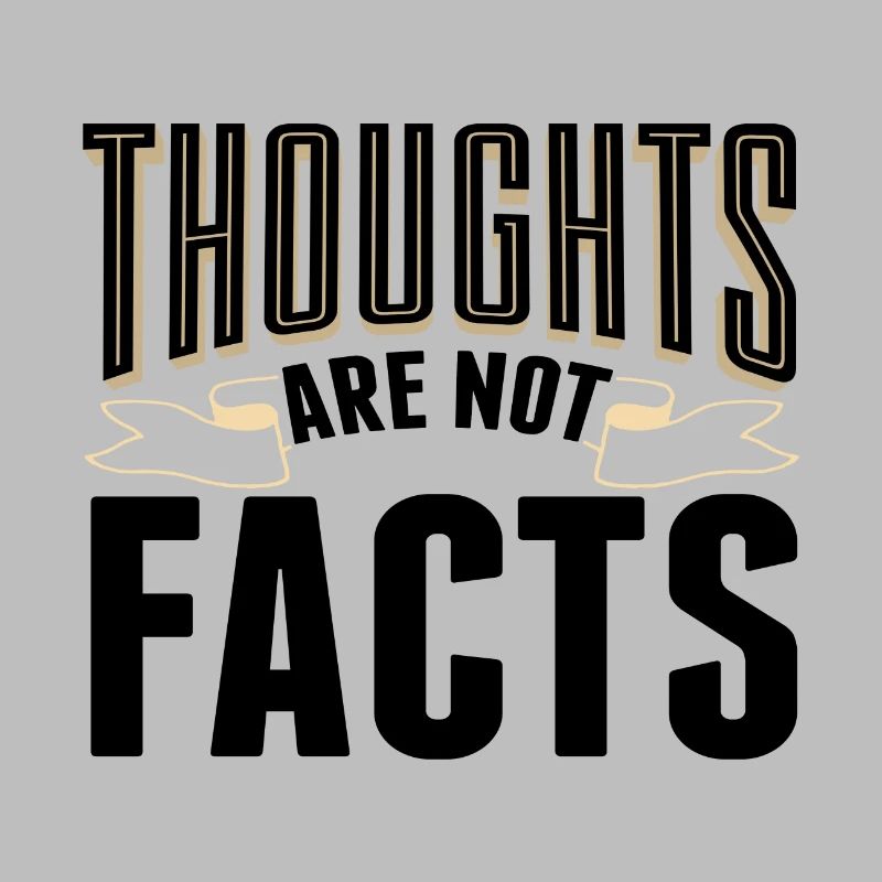 Sarcastic Thoughts are Not Facts Sarcasm Gift Idea